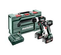 Metabo Comboset 2.8.8. 18V Li-ion Accu Perceuse-visseuse Et hocs Set (2x5.2Ah) Dans MetaBOX