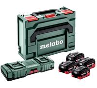 Pack énergie 18V LIHD (4x10,0 Ah) avec chargeur ASC 145 DUO dans metabox - METABO 685143000