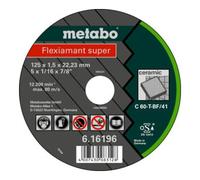 Metabo Flexiamant super 125 x 1,5 x 22,23 céramique, meule de tronçonnage, modèle droit metabo Quantité:25