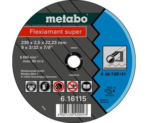 Metabo Flexiamant super 125 x 2,0 x 22,23 acier, meule de tronçonnage 616101000