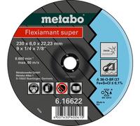Metabo Flexiamant super 150 x 6,0 x 22,23 inox, meule d'ébarbage, modele coudé 616604000