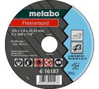 Metabo Flexiarapid 125x1,0x22,23 Roue a tronçonner Inox version droite 616187000