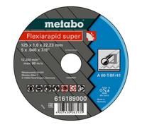 Metabo Flexiarapid super 115 x 1,6 x 22,23 acier, meule de tronçonnage, modèle droit metabo Quantité:25