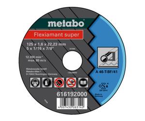 Metabo Flexiarapid super 125 x 1,6 x 22,23 acier, meule de tronçonnage, modèle droit metabo Quantité:25