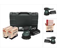 Metabo FSX 200 Intec 240 W Ponceuse excentrique 125 mm + 2x Filets de ponçage Toolbrothers SPIDER + Mallette