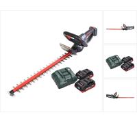 Metabo HS 18 LTX 65 Taille-haie sans fil 18 V 63 cm + 2x Batteries 4,0 Ah + Chargeur