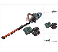 Metabo HS 18 LTX BL 65 Taille-haie sans fil 18 V 60 cm brushless + 2x Batteries 4,0 Ah + Chargeur