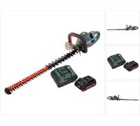 Metabo HS 18 LTX BL 75 Taille-haie sans fil 18 V 75 cm Brushless + 1x batterie 4,0 Ah + chargeur + chargeur de batterie