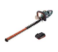 Metabo HS 18 LTX BL 75 Taille-haie sans fil 18 V 75 cm Brushless + 1x batterie 4,0 Ah - sans kit de chargement