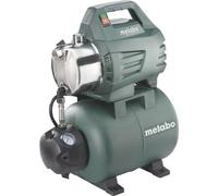 metabo HWW 3500/25 G, Surpresseur Domestique Inox de 900 W | Pompe d'arrosage automatique avec cuve de 24 l, débit de 3500 l/h, hauteur de refoulement 45 m, en acier Inox
