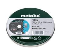 Metabo Jeu de meules de tronçonnage Metabo SP 180 x 1,5 x 22,23 inox, TF 41, dans boîte en fer blanc Quantité:10