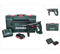 Metabo KH 18 LTX 24 Marteau combiné sans fil 18 V 2,1 J SDS plus + 1x batterie 4,0 Ah + chargeur + metaBOX