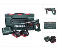 Metabo KH 18 LTX 24 Marteau combiné sans fil 18 V 2,1 J SDS plus + 2x batterie 5,5 Ah + chargeur + metaBOX