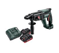 Metabo KH 18 LTX 24 Marteau combiné sans fil 18 V 2,1 J SDS Plus + 2x batterie LiHD 4,0 Ah + chargeur