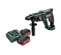 Metabo KH 18 LTX 24 Marteau combiné sans fil 18 V 2,1 J SDS Plus + 2x batterie LiHD 5,5 Ah + chargeur