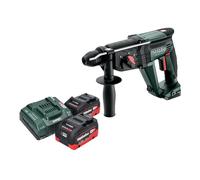 Metabo KH 18 LTX 24 Marteau combiné sans fil 18 V 2,1 J SDS Plus + 2x batterie LiHD 8,0 Ah + chargeur