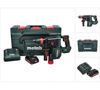 Metabo KH 18 LTX BL 28 Q : Percuteur-visseuse sans fil 18 V, 3 J, SDS plus, moteur sans balais + 1 batterie 4,0 Ah + chargeur + metaBOX