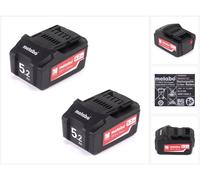 Metabo Kit batterie Li-Power 18V avec 2x batterie 5,2Ah ( 625592000 )