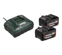 Metabo Kit de Base 2x 4,0Ah Batterie Lithium-Ion 18V Chargeur Inclus