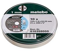 Metabo Meules à découper Metabo SP, 115 x 1,0 x 22,23 mm, Inox TF 41, en boîte métallique, 10 pièces Quantité:1