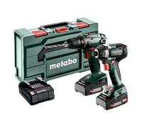 Metabo Kit d'outils sans fil Metabo 2.8.1 18VBS 18 + SSD 18 LT 200 BL ; metaBOX 145 L Quantité:1
