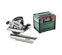 Metabo Kit Metabo scie circulaire portative sans fil KS 18 LTX 66 BL avec rail de coupe transversale KFS 44 ; metaBOX 340 Quantité:1