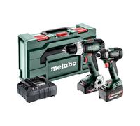 Metabo Kit Perceuse Visseuse Combinée 18V & Visseuse à Chocs MPTCSET286