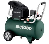 metabo Kompressor Basic 250‑50-110 l/min Füllleistung, 50l Kesselgröße, 8bar, 220 l/min Ansaugleistung