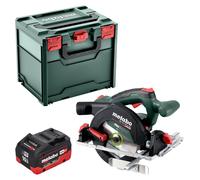 Metabo KS 18 LTX 57 BL Scie circulaire portative sans fil 18 V 57 mm + 1x batterie LiHD 10,0 Ah + Metabox - sans chargeur