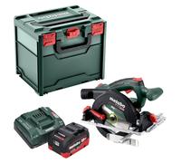 Metabo KS 18 LTX 57 BL Scie circulaire portative sans fil 18 V 57 mm + 1x batterie LiHD 8,0 Ah + chargeur + Metabox
