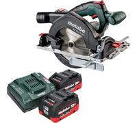 Metabo KS 18 LTX 57 Scie circulaire portative sans fil 18 V 165 mm + 2x batterie LiHD 10,0 Ah + chargeur