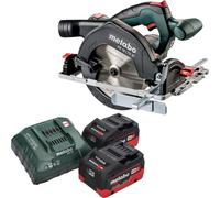 Metabo KS 18 LTX 57 Scie circulaire portative sans fil 18 V 165 mm + 2x batterie LiHD 5,5 Ah + chargeur