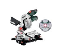Metabo Scie à onglet KS 216 M 216 mm 30 mm 1100 W Set avec 2e lame de scie en carbure