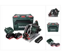 Metabo KT 18 LTX 66 BL Scie circulaire plongeante 18 V 165 mm + 2x Batteries 8.0 Ah + Chargeur + Coffret metaBOX