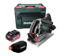 Metabo KT 18 LTX 66 BL Scie circulaire plongeante sans fil 18 V 165 mm + 1x Batterie 5,5 Ah + Coffret metaBOX - sans chargeur