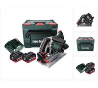 Metabo KT 18 LTX 66 BL Scie circulaire plongeante sans fil 18 V 165 mm + 2x Batteries 10,0 Ah + Chargeur + Coffret metaBOX