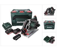 Metabo KT 18 LTX 66 BL Scie circulaire plongeante sans fil 18 V 165 mm + 2x Batteries 4.0 Ah + Chargeur + Coffret metaBOX
