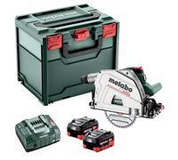 Metabo KT 18 LTX 66 BL Scie circulaire submersible sans fil (2x5,5 Ah/18 V) MetaBOX, 60186