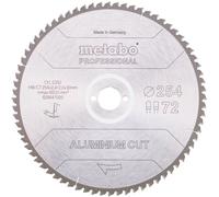Metabo Lame de scie circulaire AluminiumCutProf 254 x 30 mm 72 dents FZ/TZ 5° négatif
