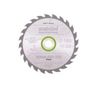 Metabo Lame de scie circulaire HW/CT 160 x 20 metabo x 1,6/1,1, nombre de dents 24, affûtage en biseau alterné, angle d'attaque 22° metabo Quantité:1
