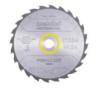 Lame de scie circulaire METABO Pro "Power Cut Wood" 628025000 - HW/CT - 254x30mm - 24WZ - 20°