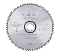 METABO 628093000 - Hoja de sierra MultiCutProf 254x30, 80 FZ/TZ 5°
