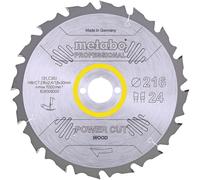 Metabo Lame de scie circulaire "Power Cut Wood - professional", 216x30, Z24 WZ 5° 62800900