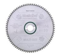 Metabo lame de scie Multi Cut - Professional, 254 x 2,4/1,8 x 30, Z80 FZ/TZ, 5° nég. - 628223000 - Utilisation universelle pour matériaux exigeants