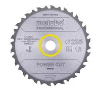 Metabo Lame de scie « power cut wood - professional », 235x2,6/1,8x30, Z18 FZ/FA 10° (628492000) Quantité:1
