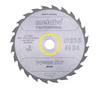 Metabo Lame de scie « power cut wood - professional », 235x2,6/1,8x30, Z24 WZ 20° (628493000) Quantité:1