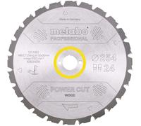 Metabo – Lame de scie circulaire à bois HW/CT 628220000, 254×30×1,8 mm, 24 dents (carbure)