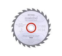 Metabo Lame de scie circulaire HW/CT 160 x 20 x 2,2/1,4, nombre de dents 24, affûtage en biseau alterné, angle d'attaque 20° metabo Quantité:1