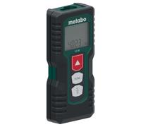 metabo LD 30, Télémètre Laser 0.2-30m, Mesure Précise et Boîtier Robuste | Certifié ISO 16331-1, arrêt automatique, avec étui ceinture et 2 piles AAA, revêtement Softgrip antichoc