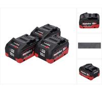 Metabo LiHD Jeu de 03 Batteries 18 V 10,0 Ah système CAS (3x 625549000)